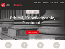Tablet Screenshot of mastrilaw.com